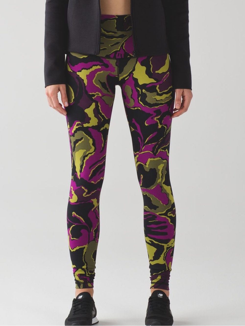 Lululemon athletica boom bloom chartreuse high rise wonder legging size 4